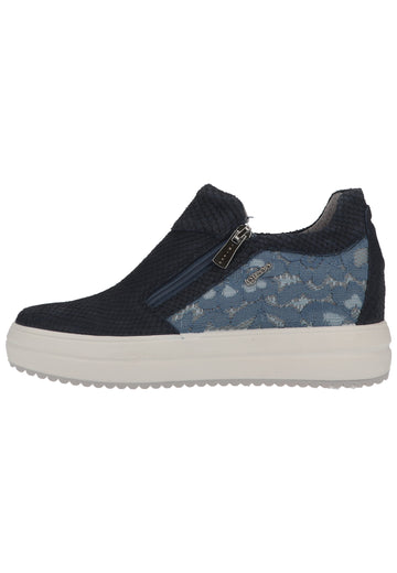 IGI&CO Sneaker Nubukleder/Textil Blau - surf4shoes