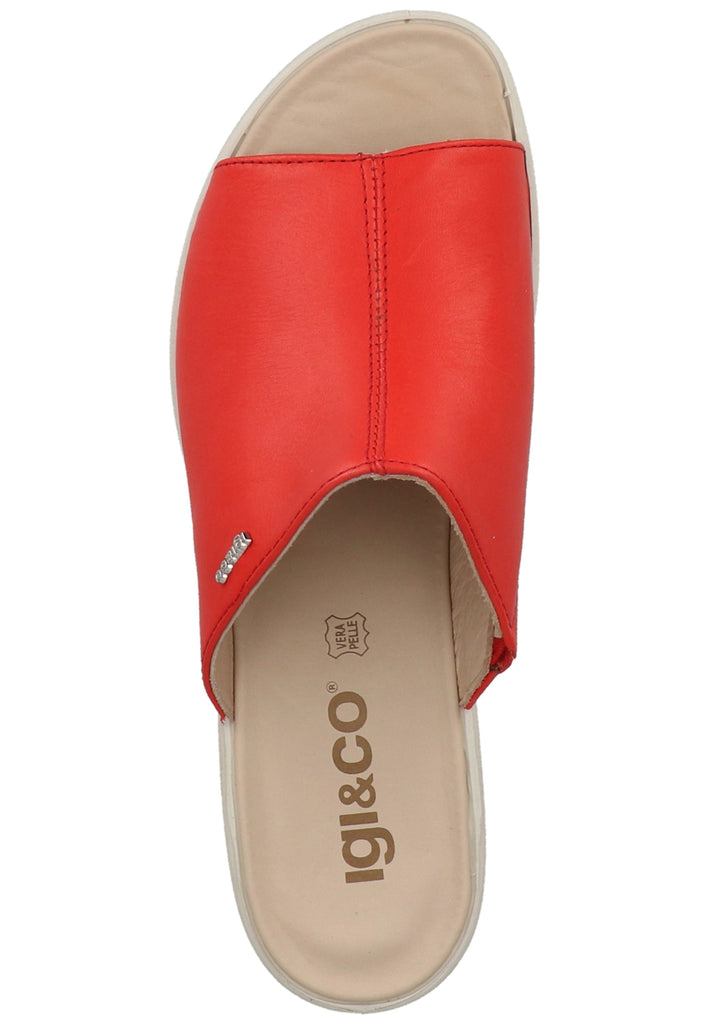 IGI&CO Pantoletten Nappaleder Rot - surf4shoes