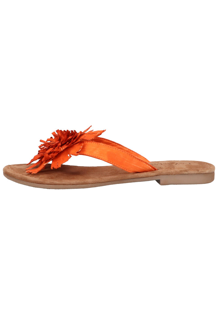Lazamani Zehensteg Leder Orange - surf4shoes