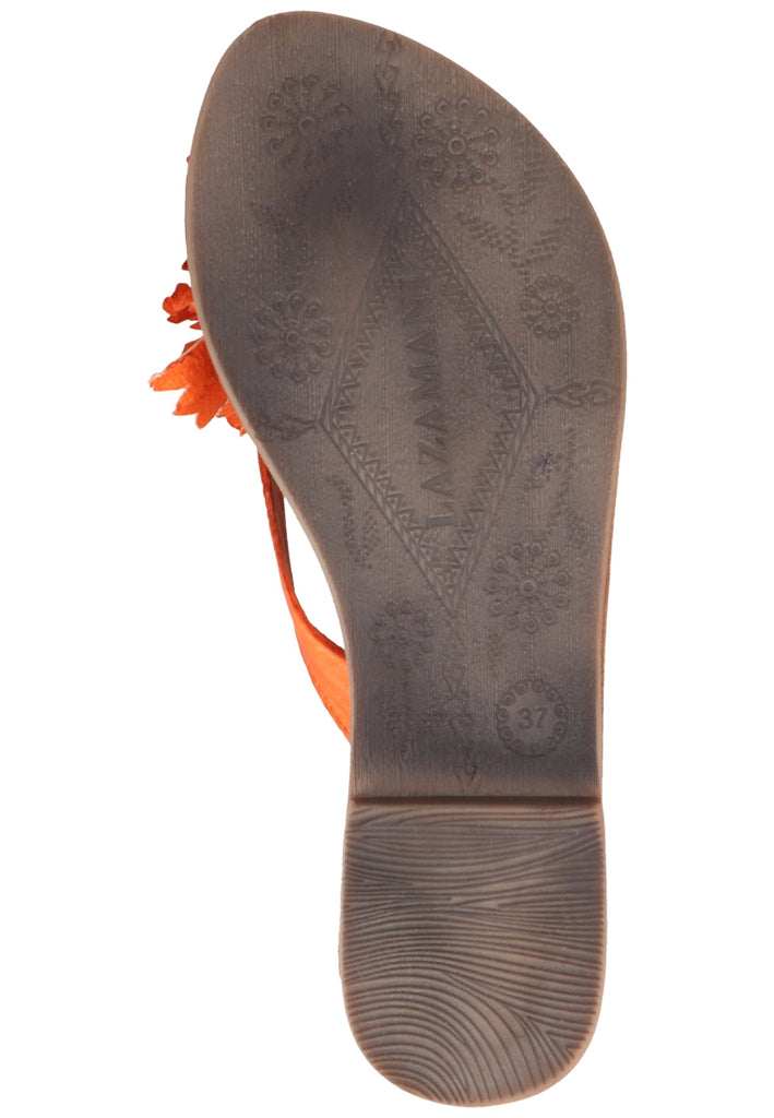 Lazamani Zehensteg Leder Orange - surf4shoes