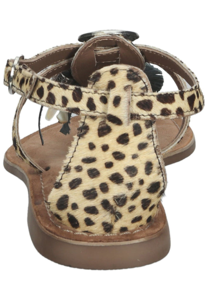 Lazamani Zehensteg Leder Braun/Beige - surf4shoes