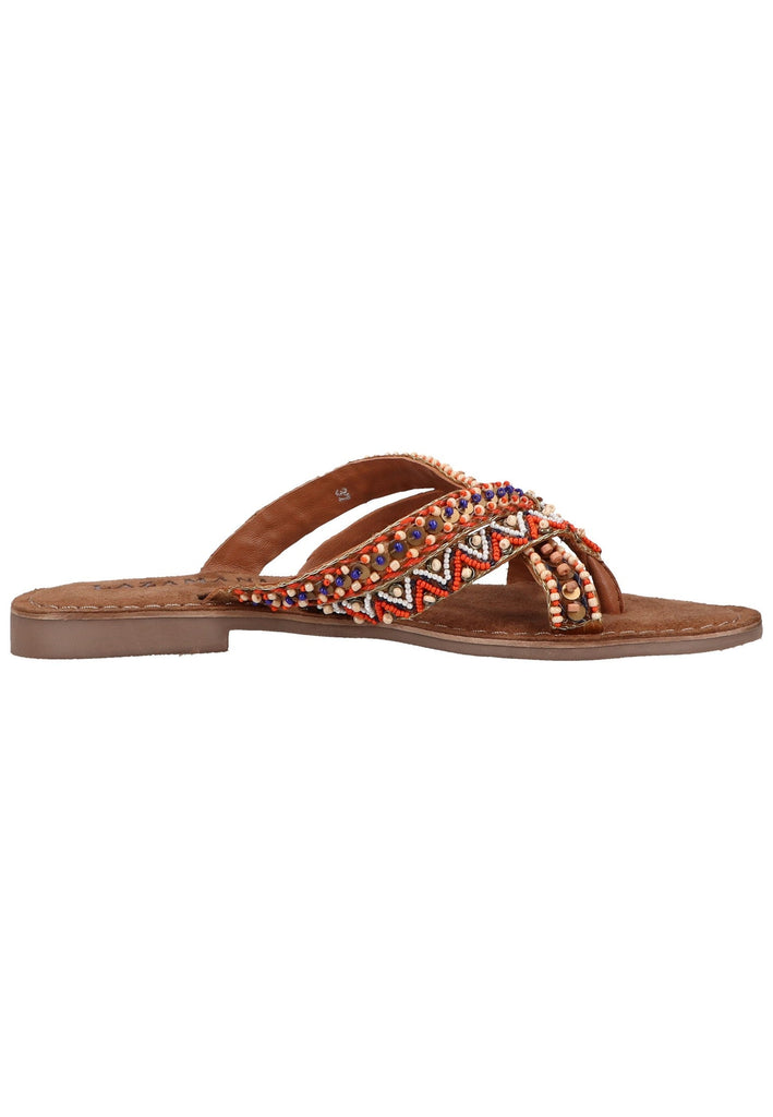 Lazamani Zehensteg Textil Tan - surf4shoes