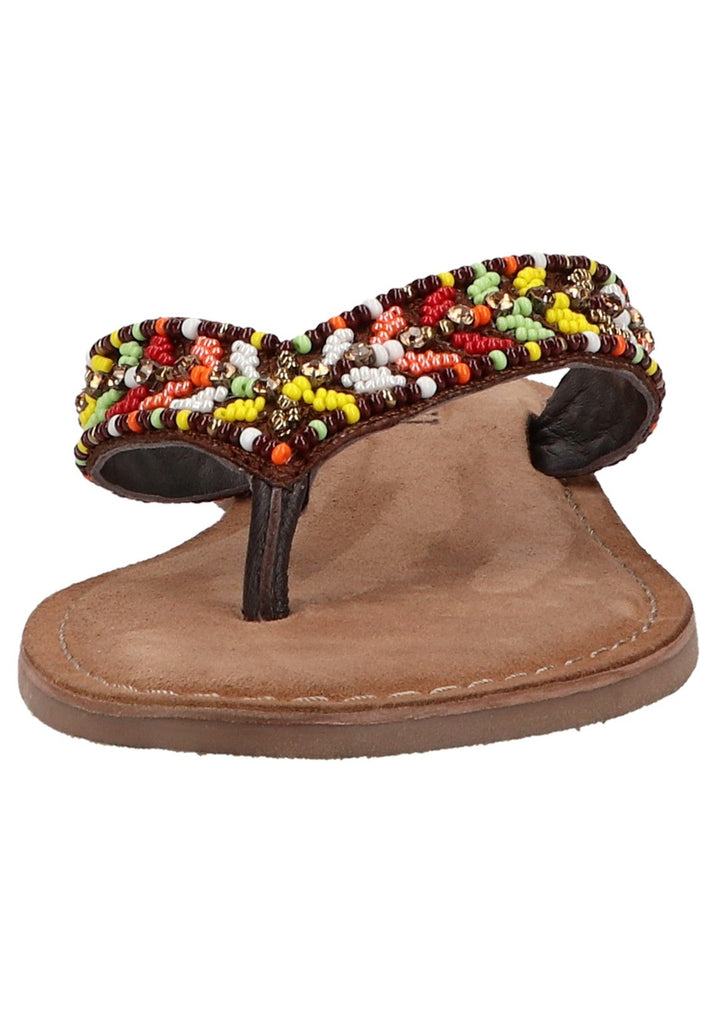 Lazamani Zehensteg Textil Braun - surf4shoes