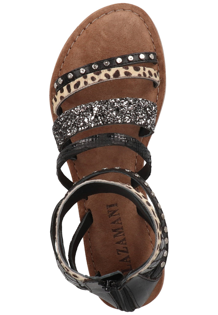 Lazamani Sandalen Leder/Synthetik Braun/Beige - surf4shoes