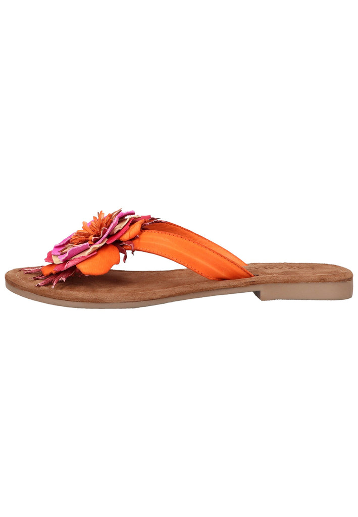 Lazamani Zehensteg Leder Orange - surf4shoes