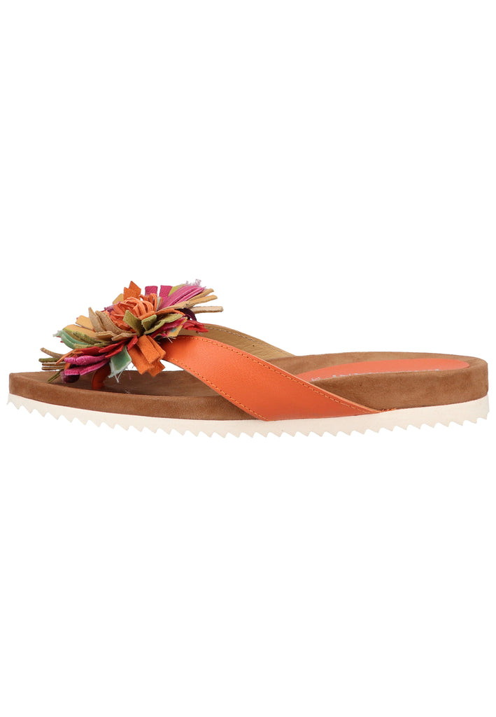 Lazamani Pantoletten Leder Orange - surf4shoes