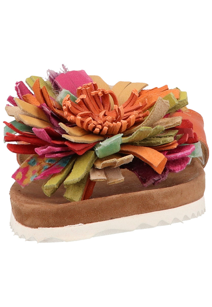 Lazamani Pantoletten Leder Orange - surf4shoes