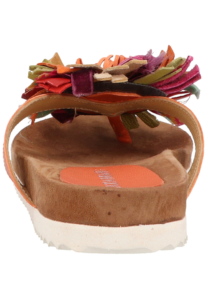 Lazamani Pantoletten Leder Orange - surf4shoes