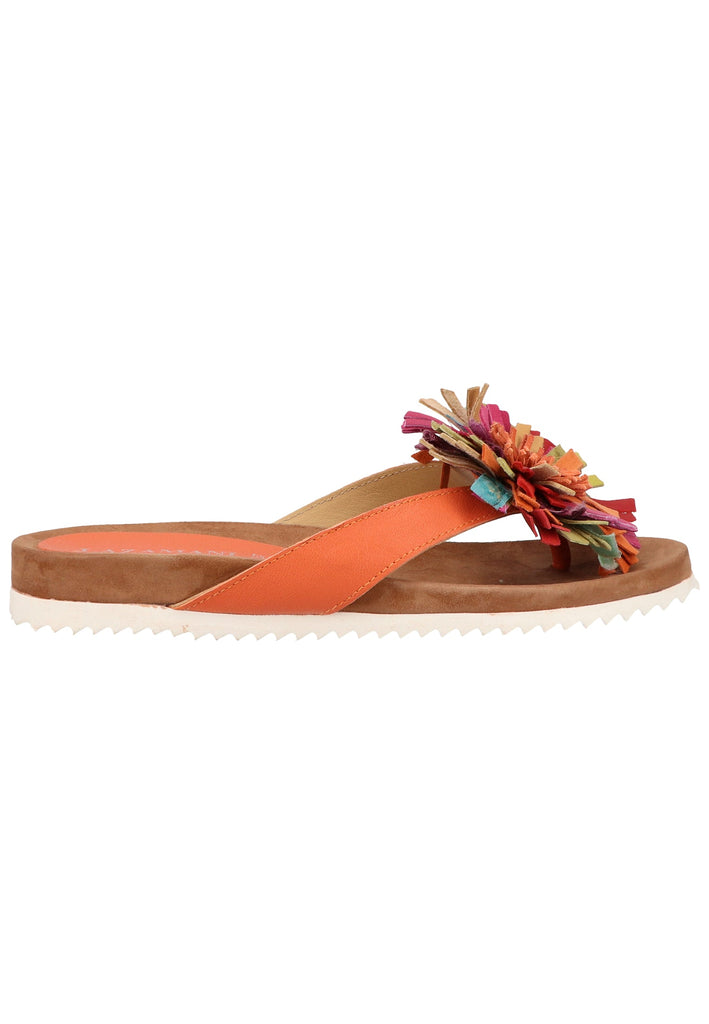 Lazamani Pantoletten Leder Orange - surf4shoes