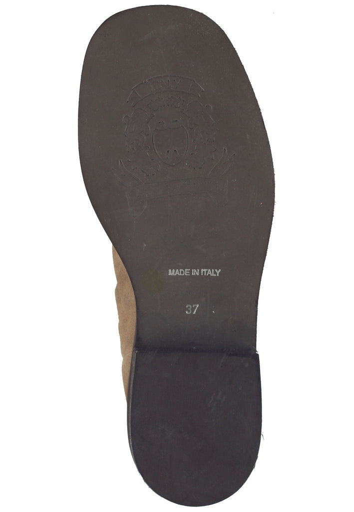 Lazamani Stiefelette Veloursleder Taupe - surf4shoes