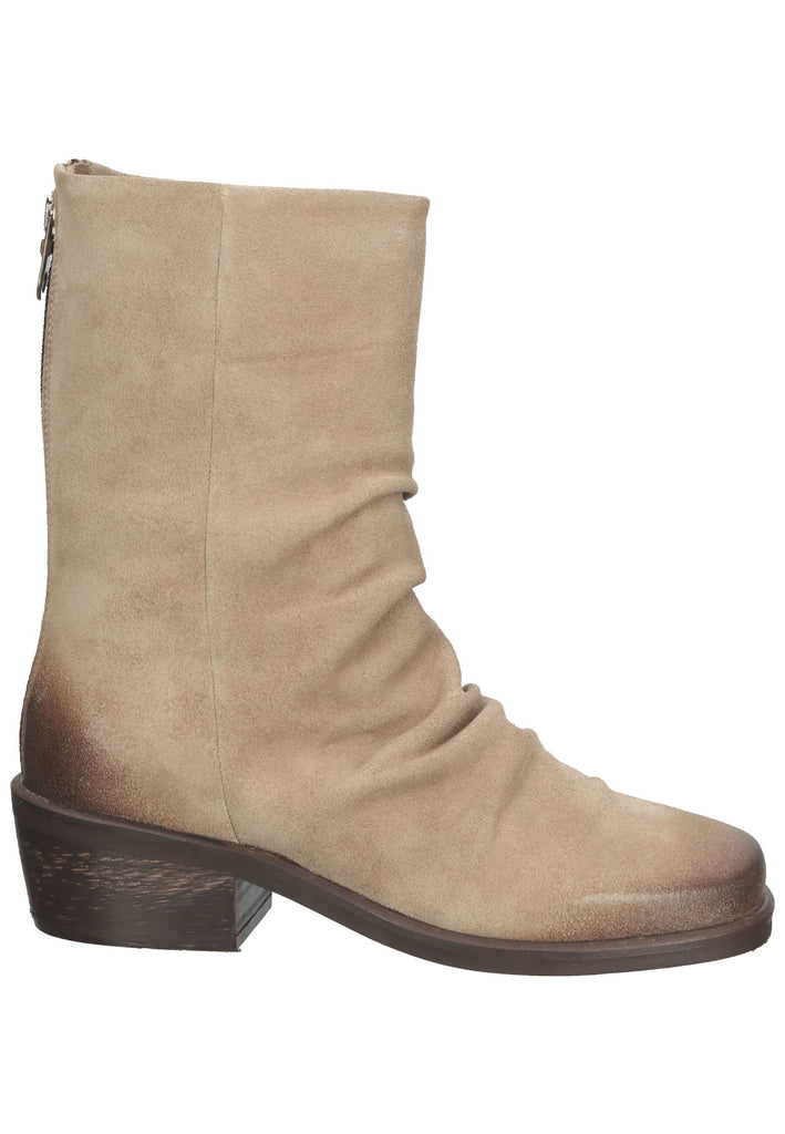 Lazamani Stiefelette Veloursleder Taupe - surf4shoes