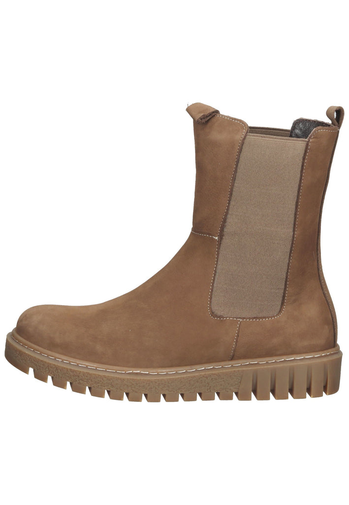 Lazamani Stiefelette Nubukleder/Textil Taupe - surf4shoes