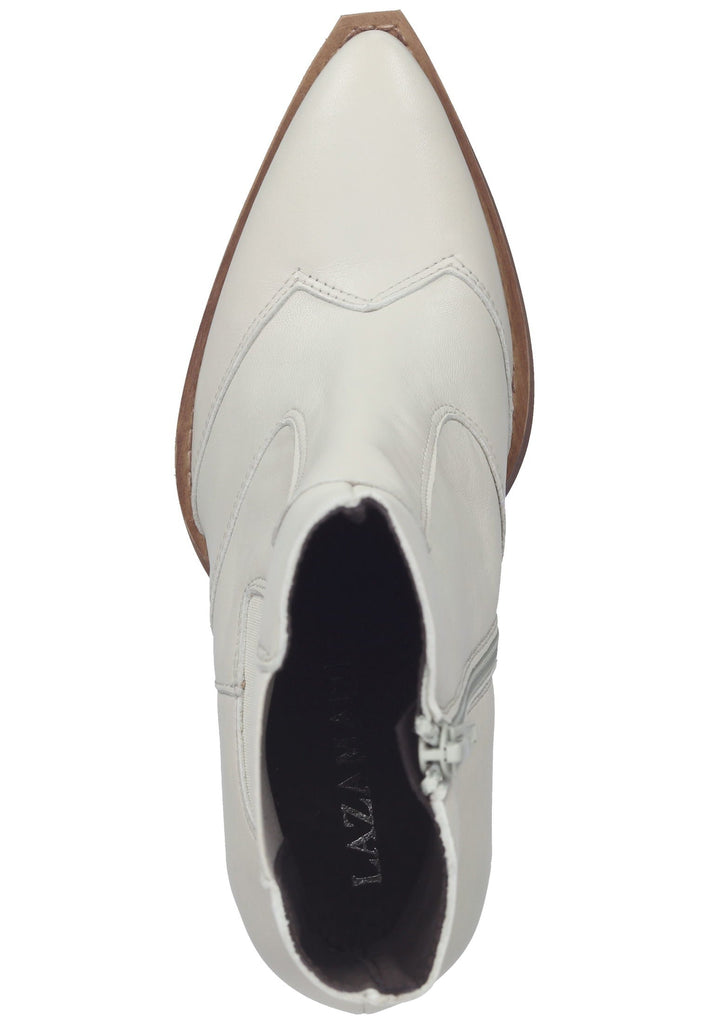 Lazamani Stiefelette Leder Weiß - surf4shoes