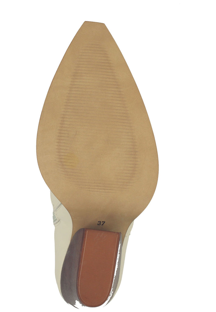 Lazamani Stiefelette Leder Weiß - surf4shoes