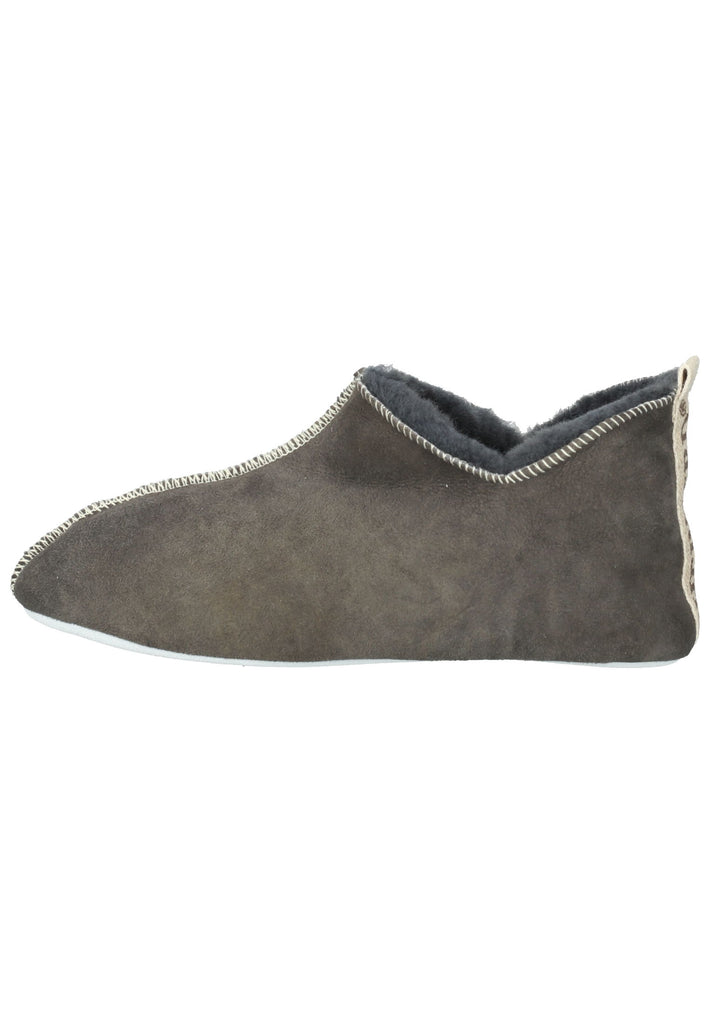 Shepherd Hausschuhe Veloursleder Schwarz Warmfutter - surf4shoes