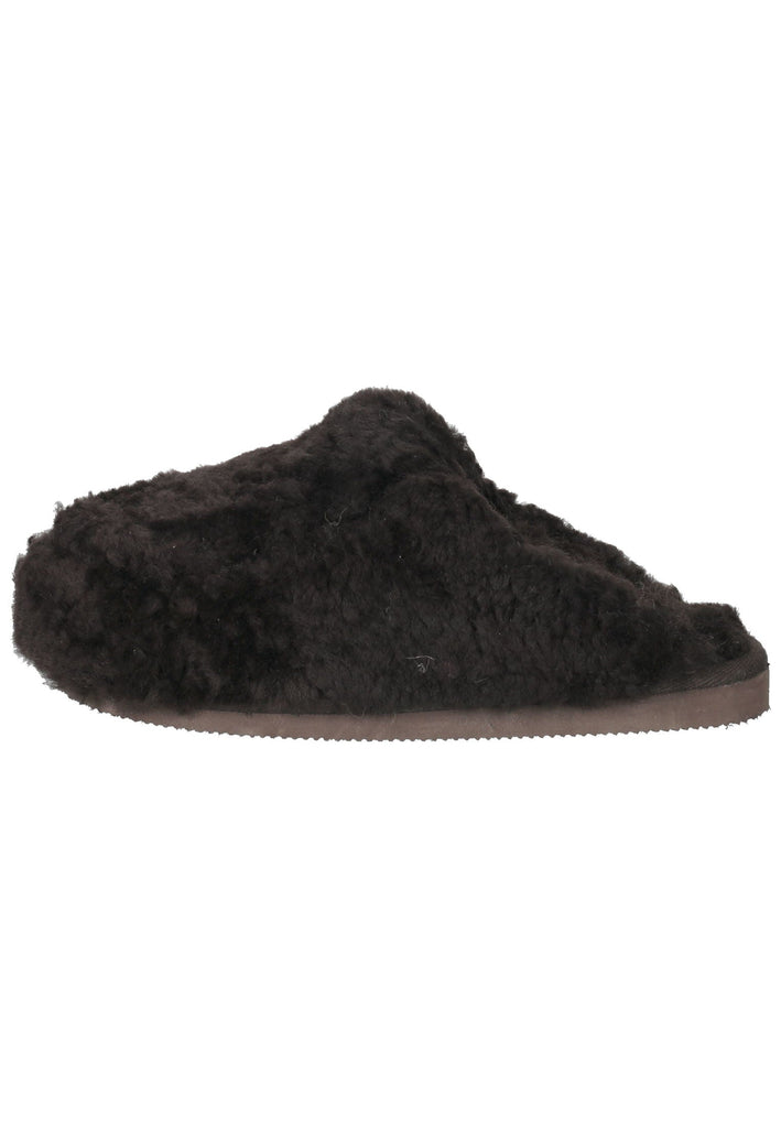 Shepherd Hausschuhe Schurwolle Braun Warmfutter - surf4shoes