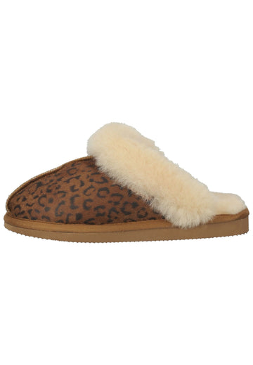 Shepherd Hausschuhe Leder Kastanie Warmfutter - surf4shoes