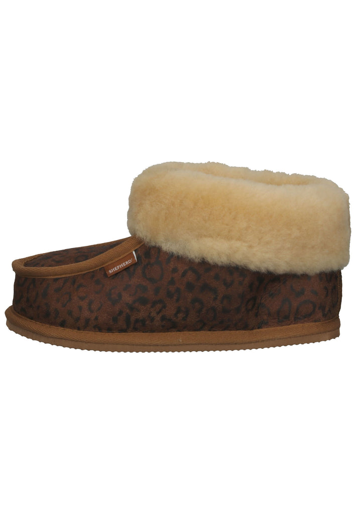 Shepherd Hausschuhe Schurwolle Kastanie Warmfutter - surf4shoes
