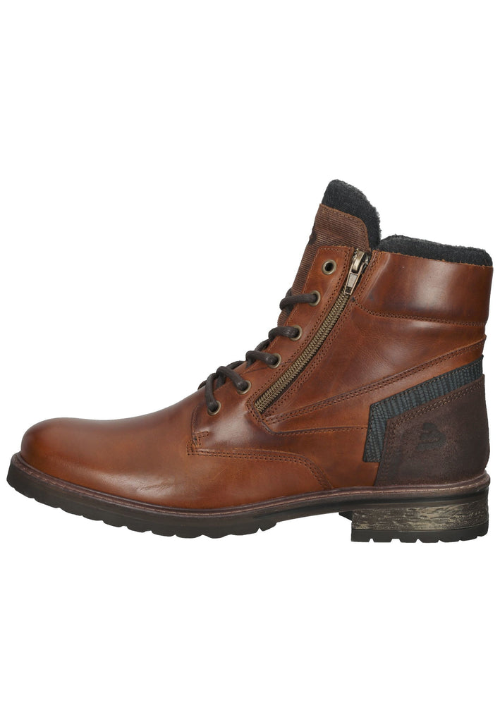 Bullboxer Stiefelette Leder/Textil Cognac Warmfutter - surf4shoes