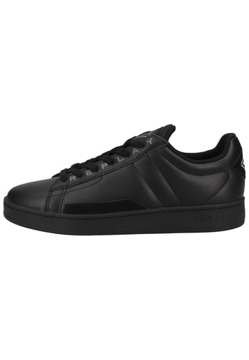 Replay Sneaker Leder Schwarz - surf4shoes