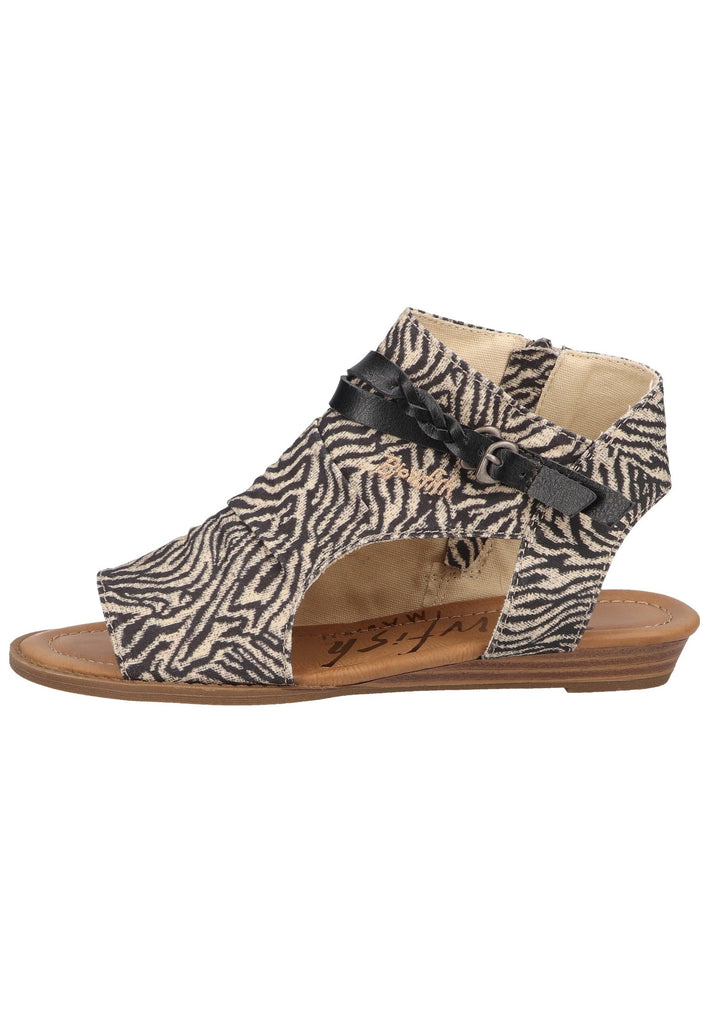 Blowfish Sandalen Lederimitat/Textil Zebra - surf4shoes