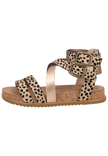 Blowfish Sandalen Lederimitat Beige/Schwarz - surf4shoes