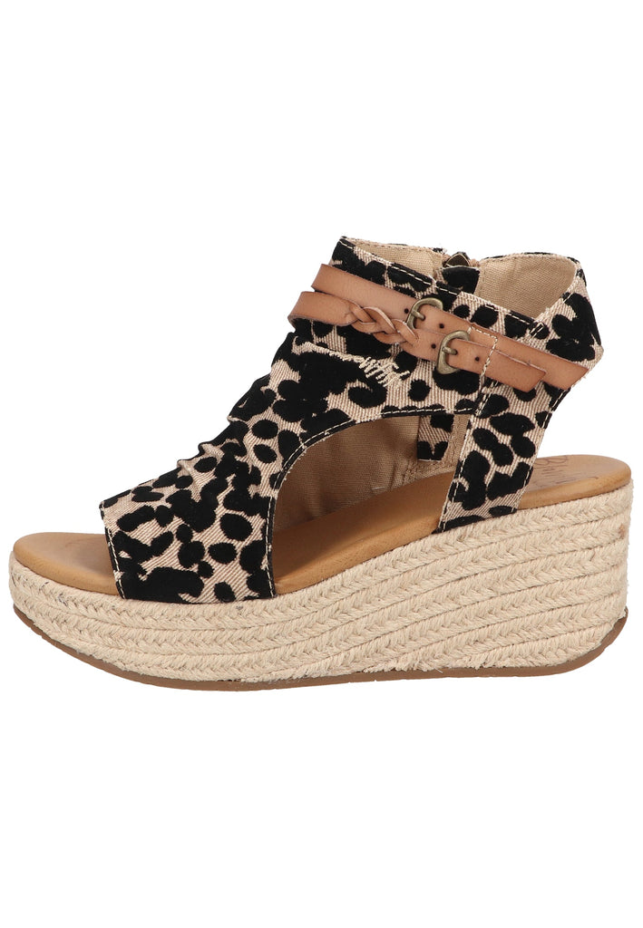 Blowfish Sandalen Lederimitat/Textil Beige/Schwarz - surf4shoes