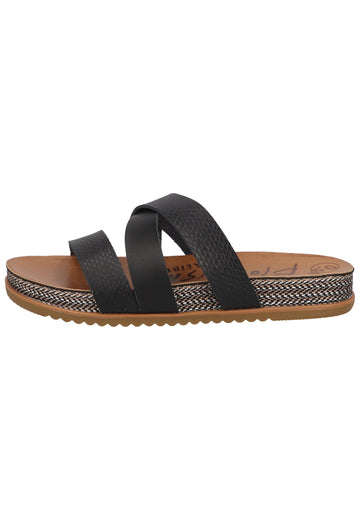 Blowfish Pantoletten Lederimitat Schwarz - surf4shoes