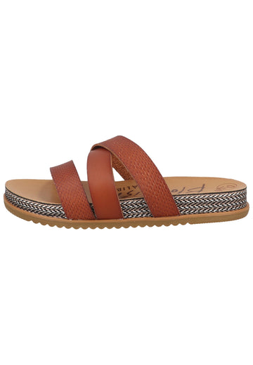 Blowfish Pantoletten Lederimitat Braun - surf4shoes