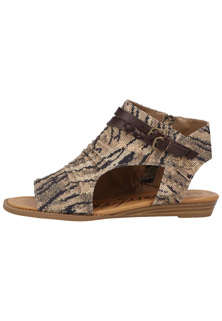 Blowfish Sandalen Lederimitat/Textil Braun/Schwarz - surf4shoes