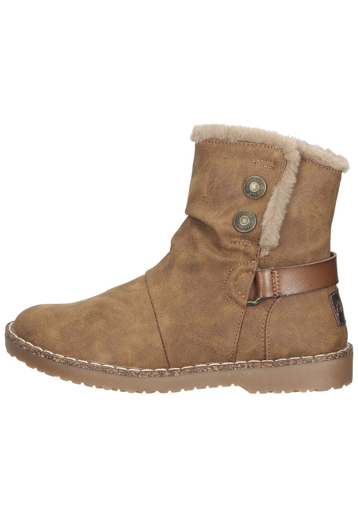Blowfish Stiefelette Lederimitat Hellbraun Warmfutter - surf4shoes