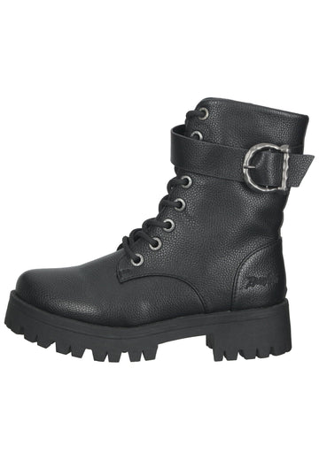 Blowfish Stiefelette Lederimitat Schwarz - surf4shoes