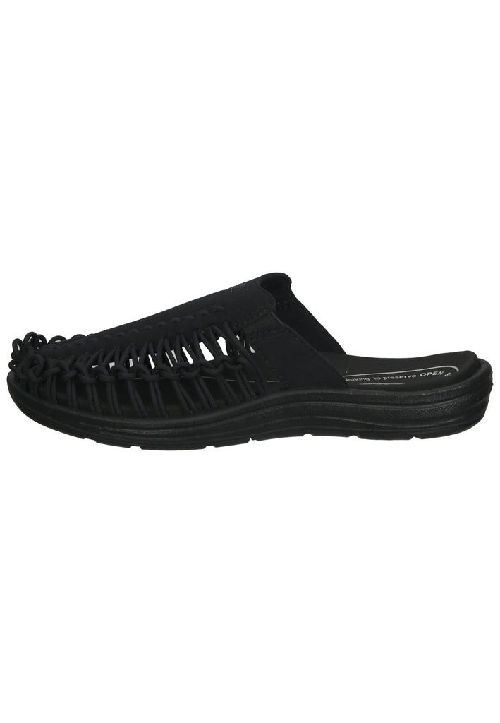 Keen Pantoletten Lederimitat/Textil Schwarz - surf4shoes