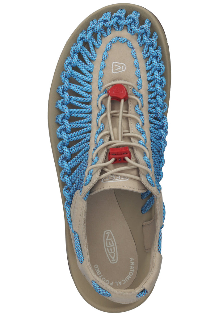 Keen Sandalen Lederimitat/Textil Beige/Blau - surf4shoes