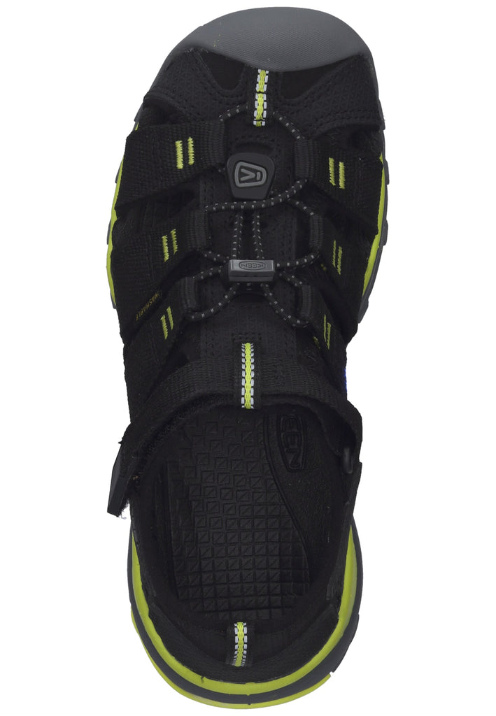 Keen Sandalen Lederimitat/Textil Schwarz/Grün - surf4shoes