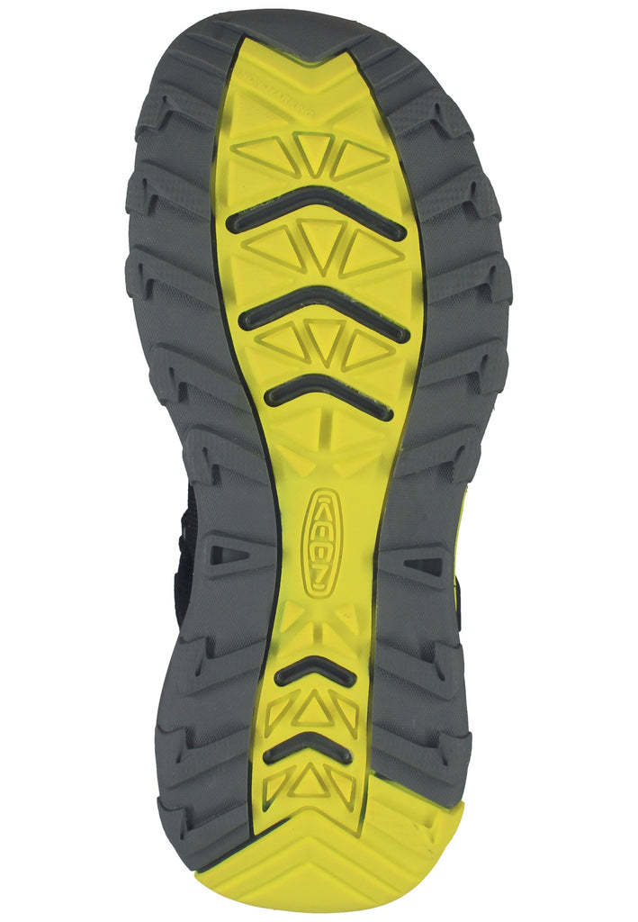 Keen Sandalen Lederimitat/Textil Schwarz/Grün - surf4shoes