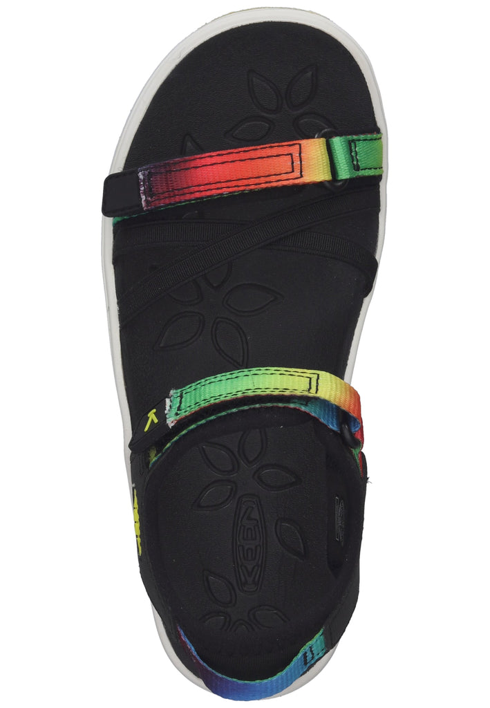 Keen Sandalen Lederimitat/Textil Schwarz/Grün - surf4shoes