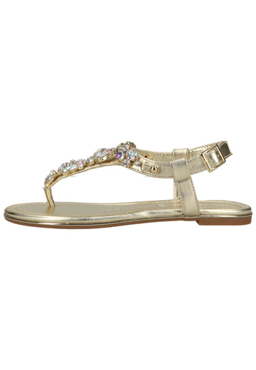 Buffalo Zehensteg Lederimitat Gold - surf4shoes