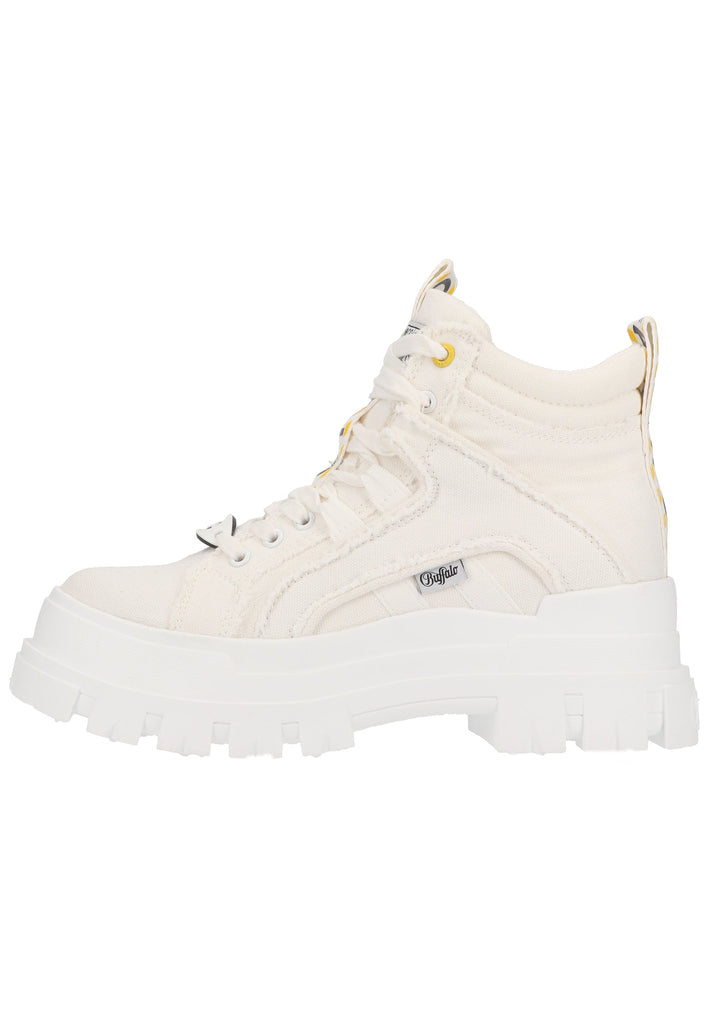 Buffalo Stiefelette Textil Weiß - surf4shoes