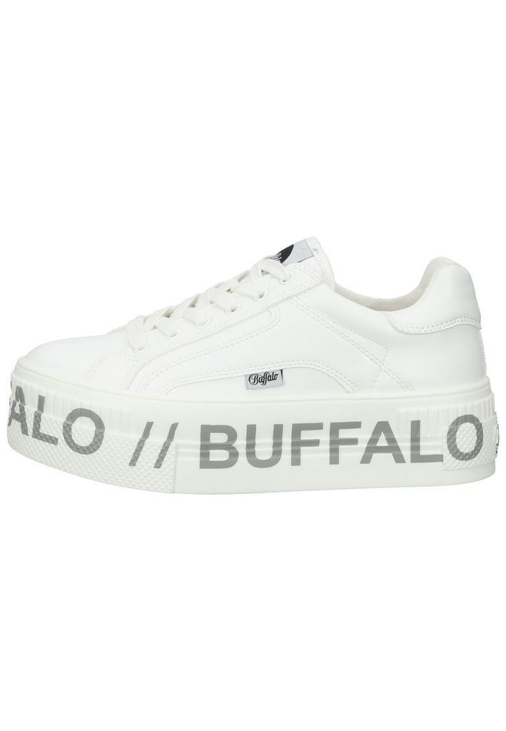 Buffalo Sneaker Lederimitat Weiß - surf4shoes