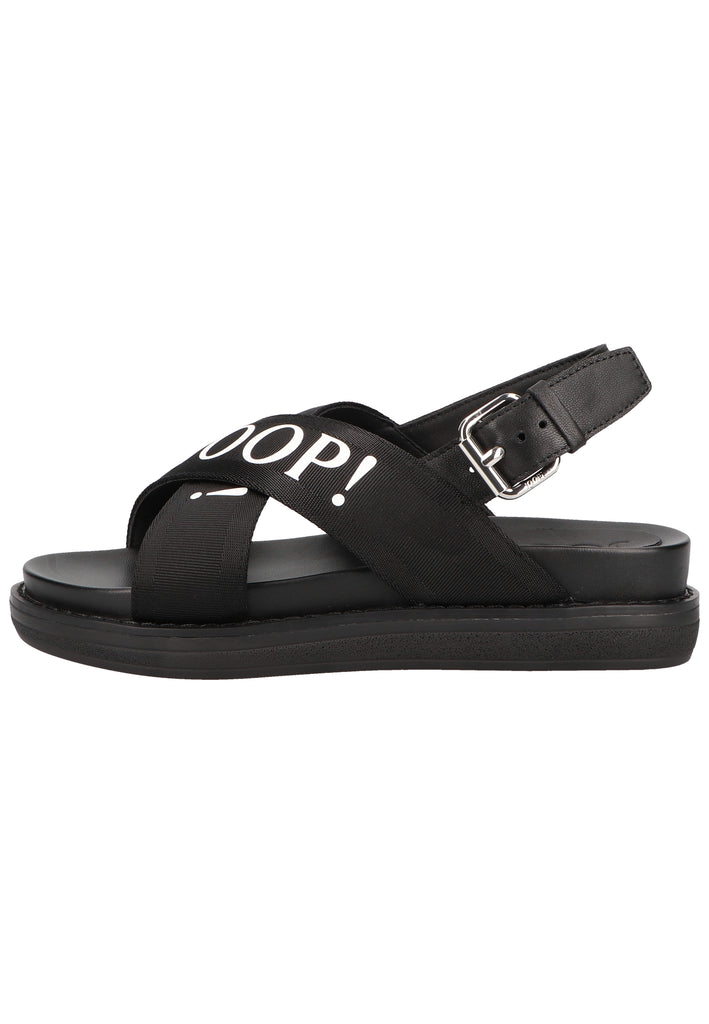 JOOP! Sandalen Leder/Textil Schwarz - surf4shoes