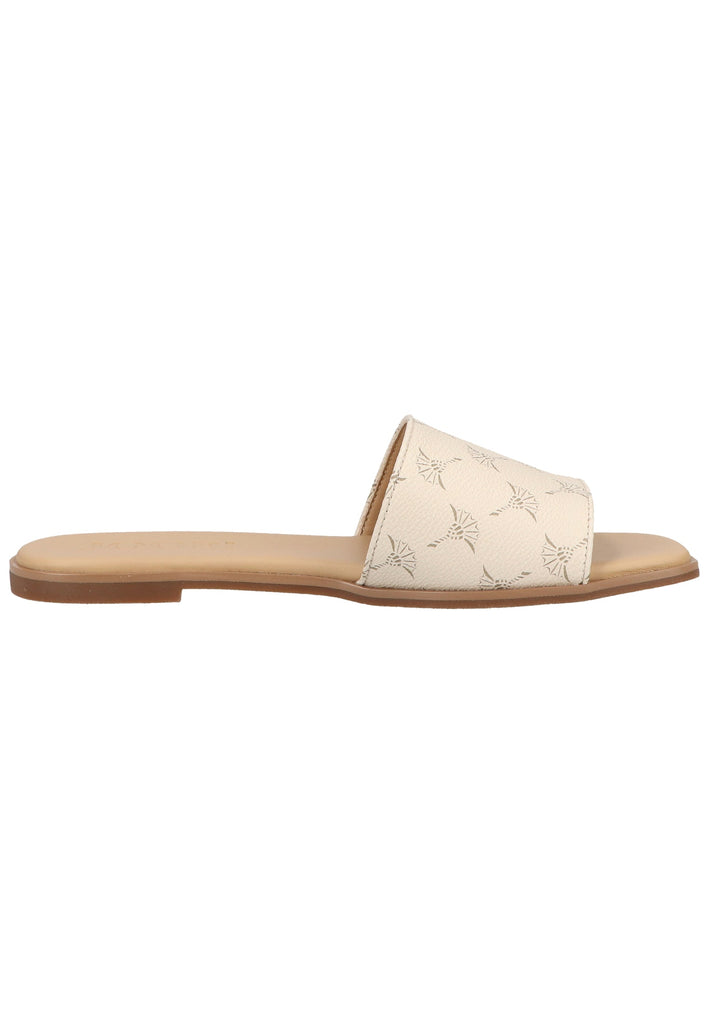 JOOP! Pantoletten Lederimitat Weiß - surf4shoes