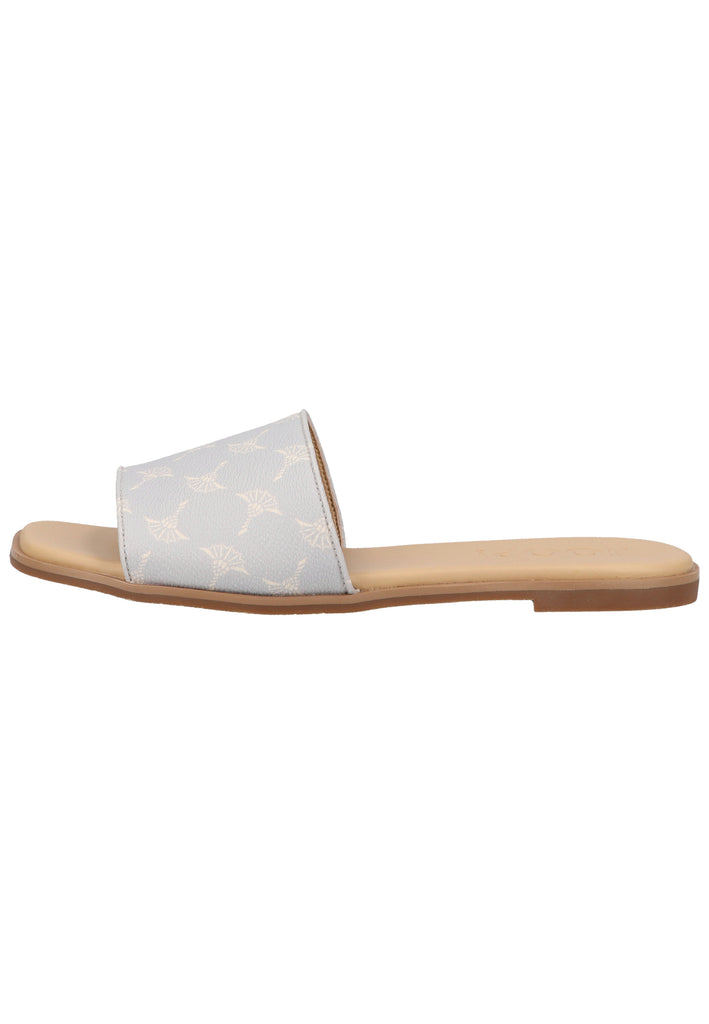 JOOP! Pantoletten Lederimitat Hellblau - surf4shoes