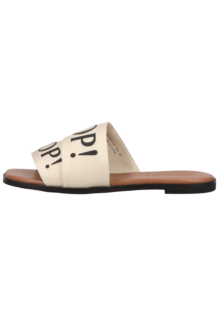 JOOP! Pantoletten Textil Weiß - surf4shoes
