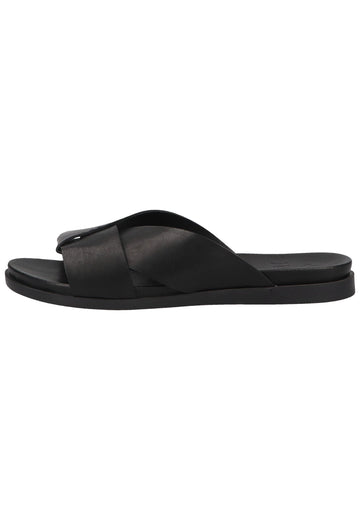 ILC Pantoletten Leder Schwarz - surf4shoes