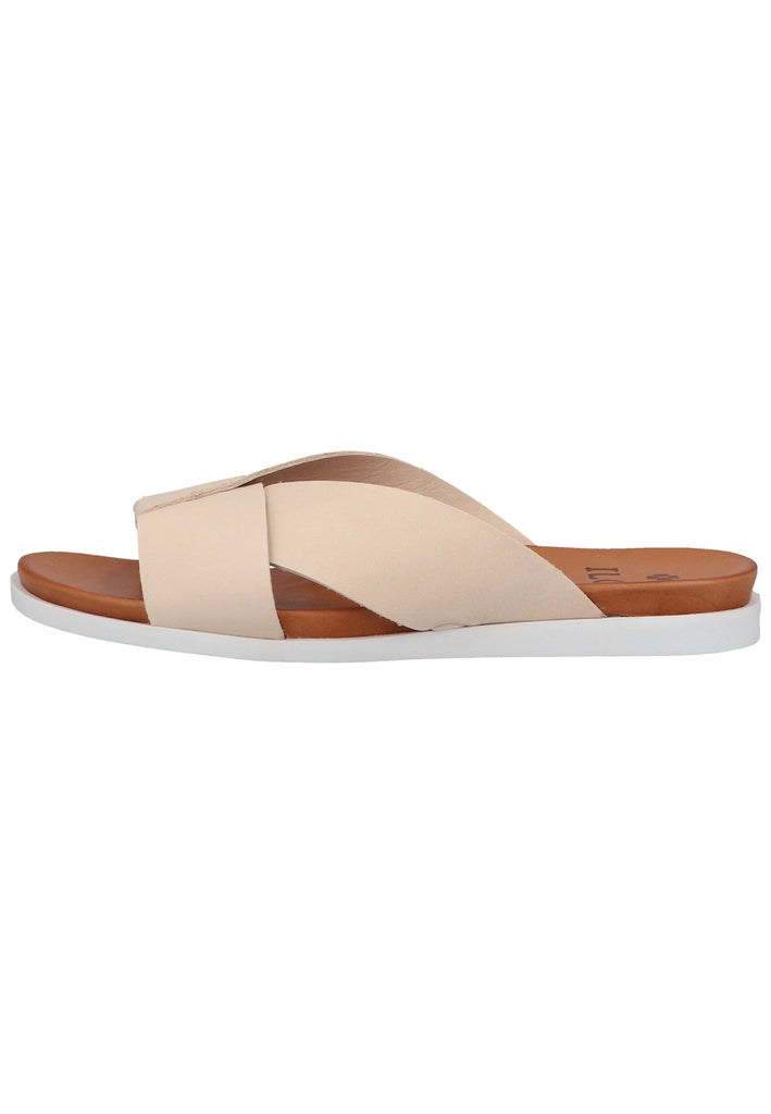 ILC Pantoletten Leder Beige - surf4shoes