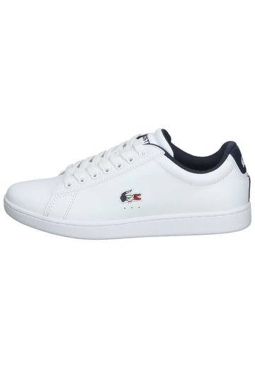 Lacoste Sneaker Leder/Synthetik Weiß/Navy - surf4shoes