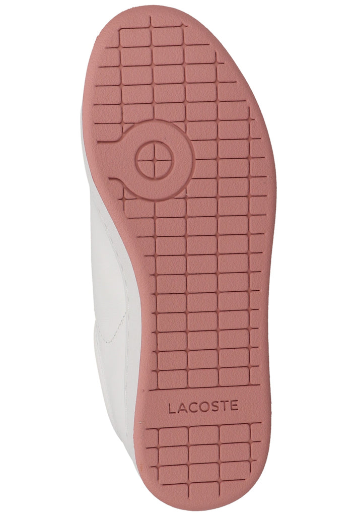 Lacoste Sneaker Leder/Synthetik Weiß/Rosa - surf4shoes