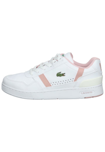 Lacoste Sneaker Leder/Synthetik Weiß/Rosa - surf4shoes