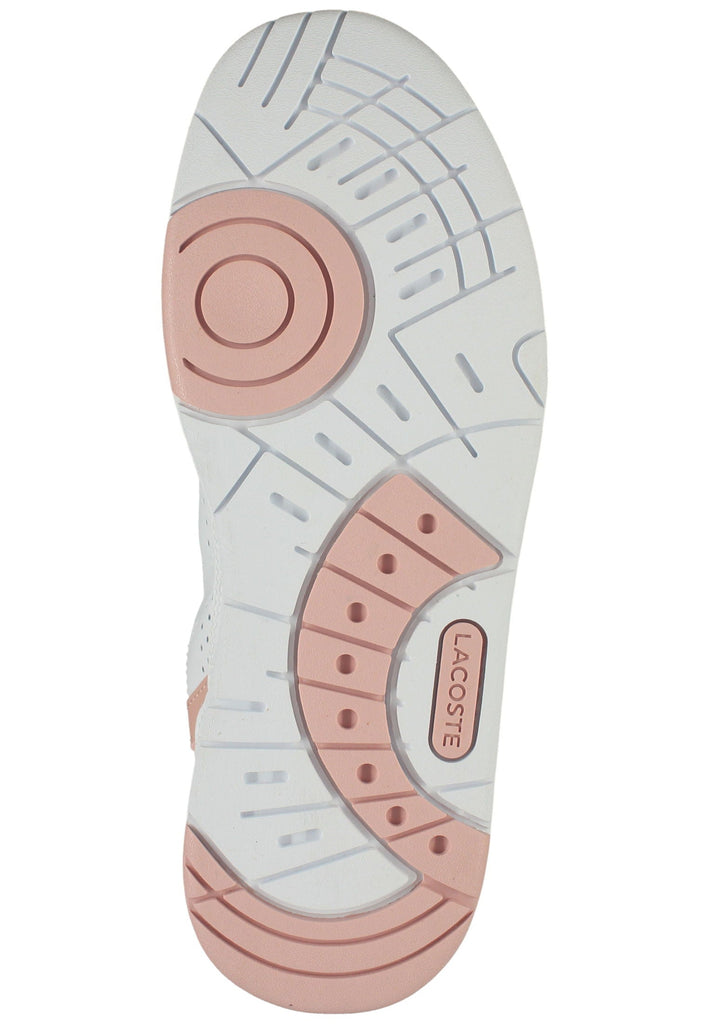 Lacoste Sneaker Leder/Synthetik Weiß/Rosa - surf4shoes